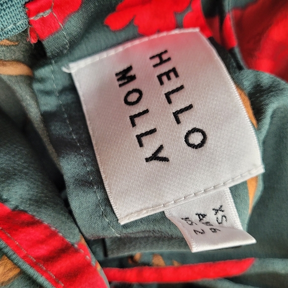 HELLO MOLLY FOOL ME ONCE MIDI DRESS Size XS - Picture 5 of 5